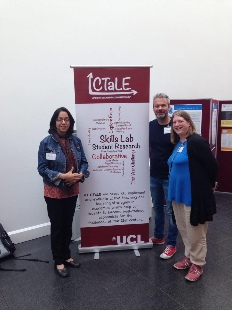 @EconUCL @economics_net Celebrating the launch of @CTaLE_UCL at #dee2015 http://t.co/xycQEx881h